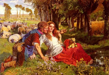  Hunt Canvas - The Hireling Shepherd British William Holman Hunt